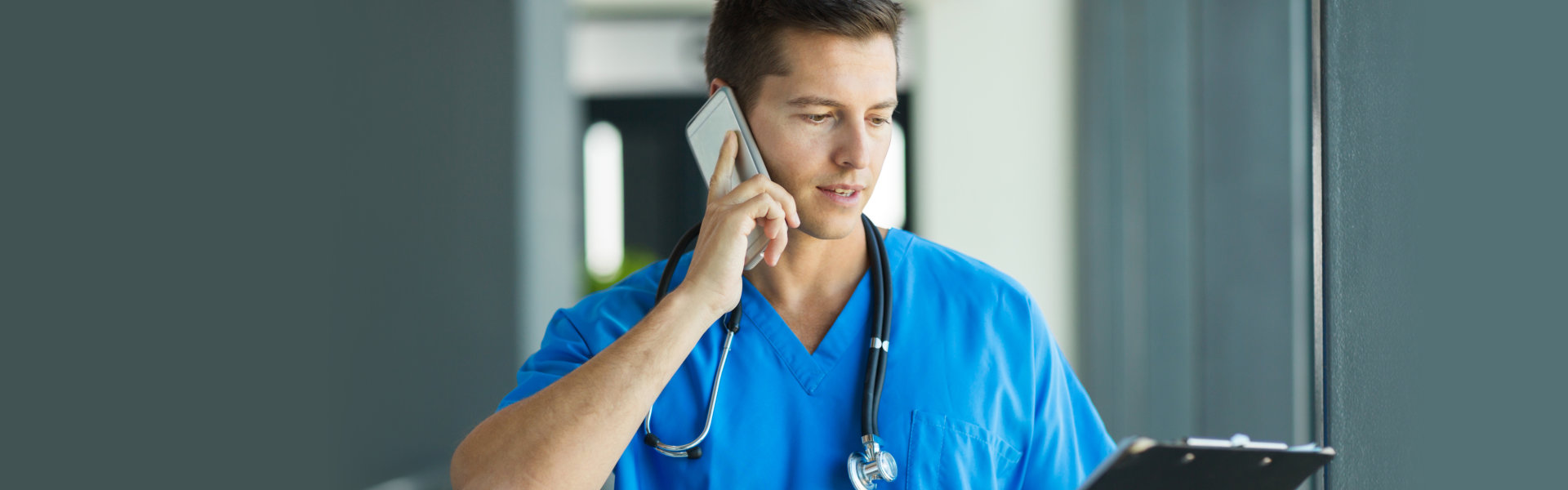 A man talking to someone on the phone